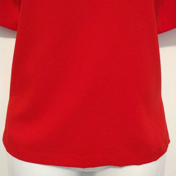 Ann Taylor - Red Short Sleeves Blouse - Picture 3 of 15
